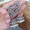 Lisa American Diamond Earrings - Rose Gold-06 Lisa American Diamond Earrings - Rose Gold