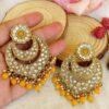 Prachi Chandbali Earrings - Yellow