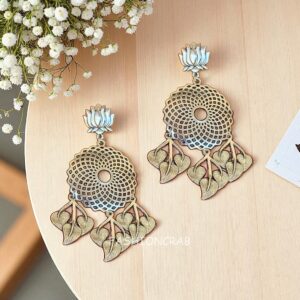 Tina Oxidized Silver Earrings