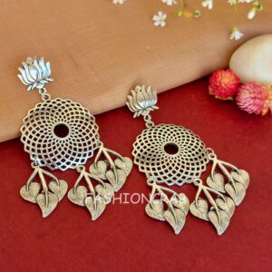 Tina Oxidized Silver Earrings