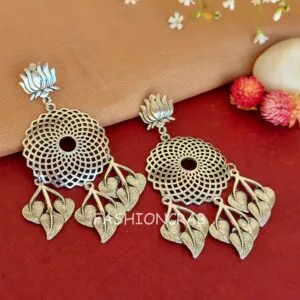 Tina Oxidized Silver Earrings