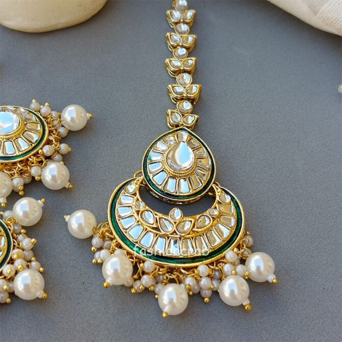 White Wedding Jewellery Set for Bride