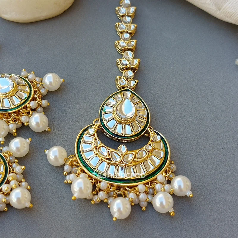 White Wedding Jewellery Set for Bride