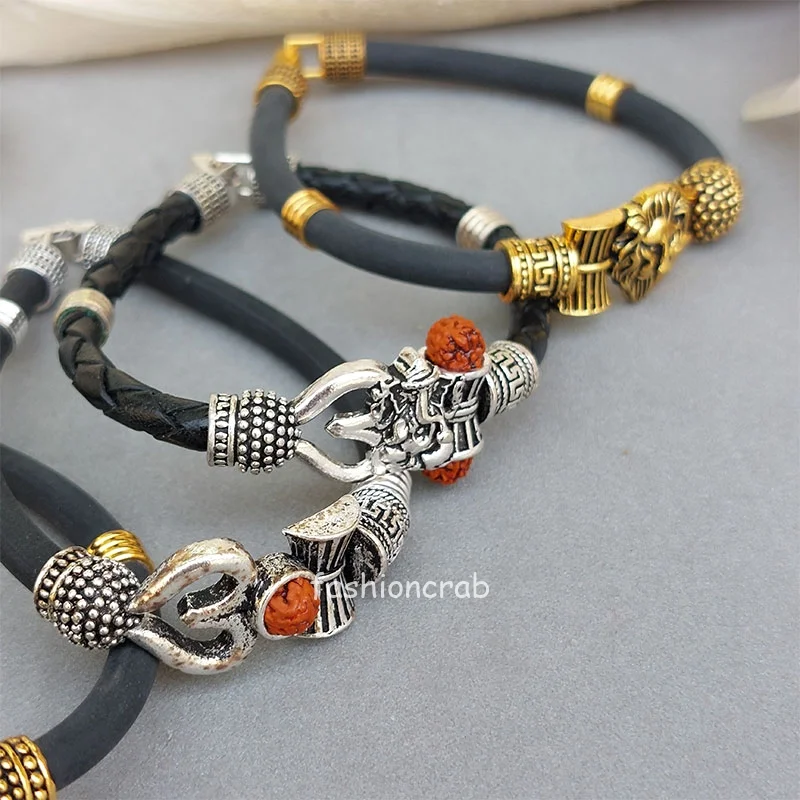 5 Assorted Bracelet Combo for Men - Silver