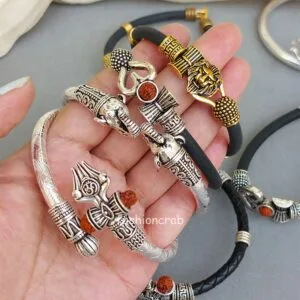 5 Assorted Bracelet Combo for Men - Silver