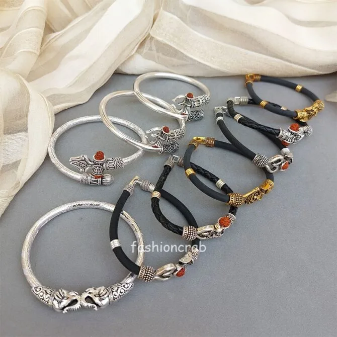5 Assorted Bracelet Combo for Men - Silver 5 Assorted Bracelet Combo for Men - Silver