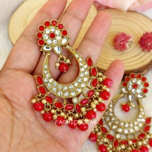 Chandni Maroon Earrings