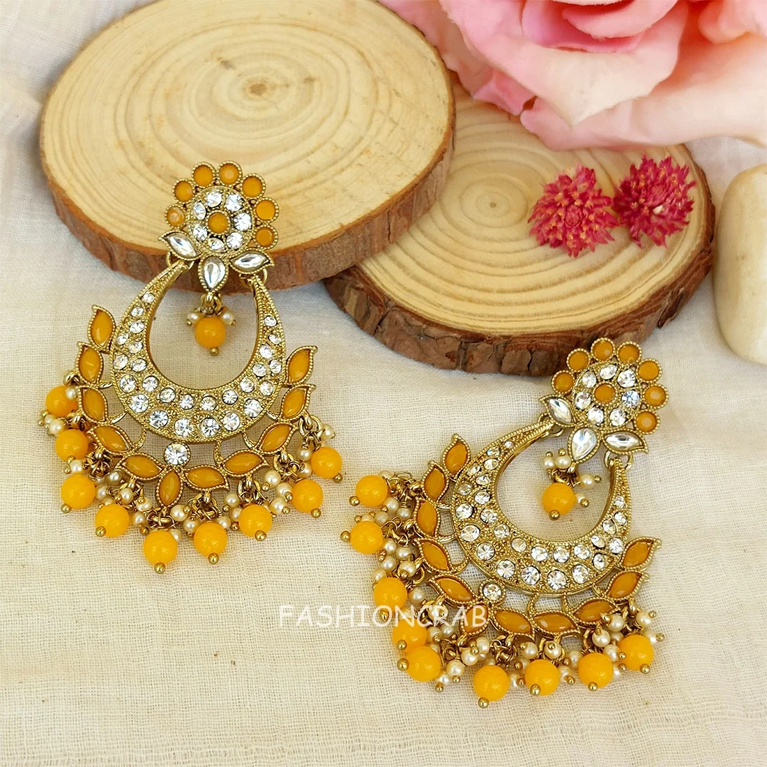 Chandni Yellow Earrings