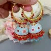 Lavanya Jhumka Earrings - Light Blue