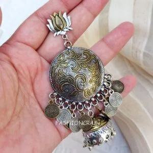 Manasvi Oxidised Jhumka