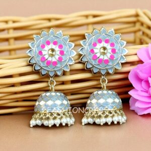 Myra Grey Jhumka Earring