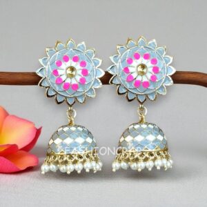 Myra Grey Jhumka Earring