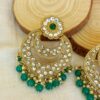 Prachi Chandbali Earrings – Green-01 Prachi Chandbali Earrings – Green