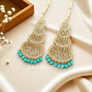 Rani Maang Tikka Set – Sea Green