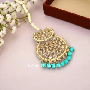 Rani Maang Tikka Set – Sea Green