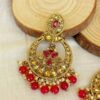 Sara Chandbali Earrings - Maroon-02 Sara Chandbali Earrings - Maroon