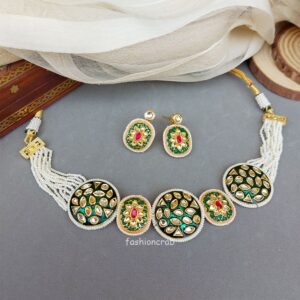 Anushka Choker Pearl Necklace Set