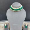 Jennifer Pearl Choker - Green-04 Jennifer Pearl Choker - Green