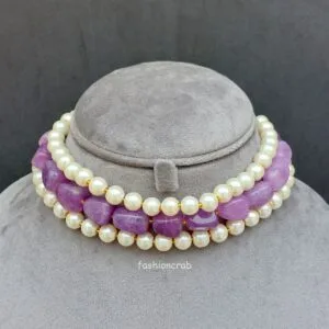 Jennifer Pearl Choker - Lavender