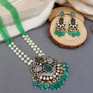 Natalie Moissanite Jewellery - Sea Green