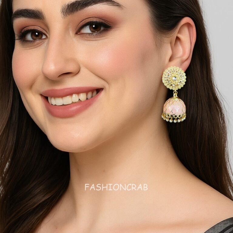 Avanya Orange Jhumka - Image 5
