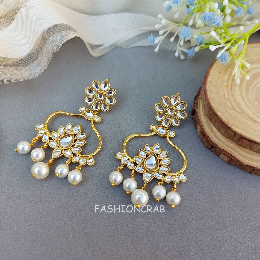 Designer Kundan Earrings