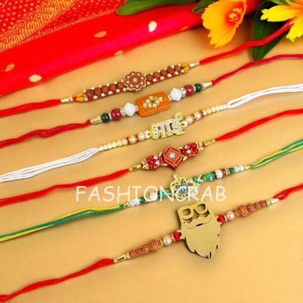 Designer Rakhi Combo Set of 6