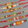Fancy Rakhi Combo Set of 6-02 Fancy Rakhi Combo Set of 6