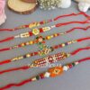 Fancy Rakhi Combo Set of 6 Fancy Rakhi Combo Set of 6