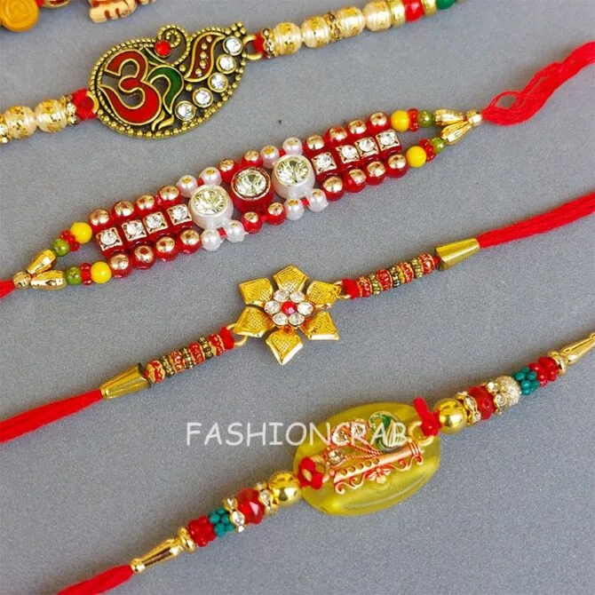 Handmade Rakhi Combo Set of 6