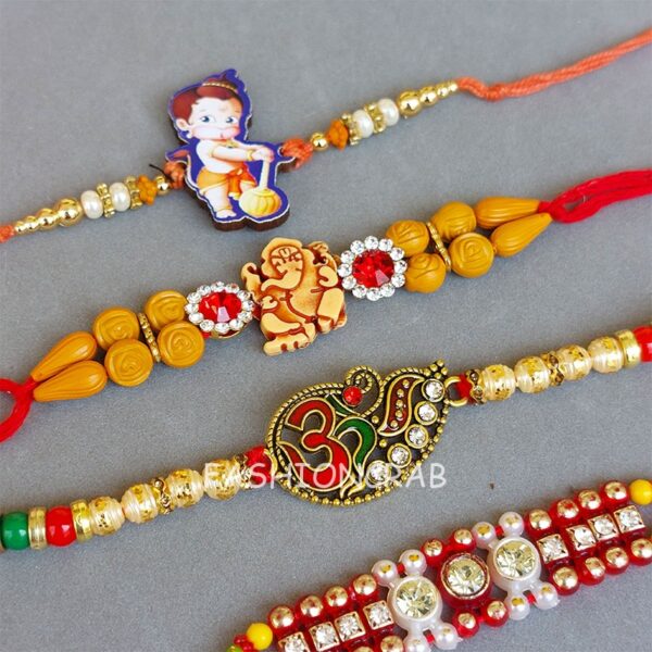 Handmade Rakhi Combo Set of 6