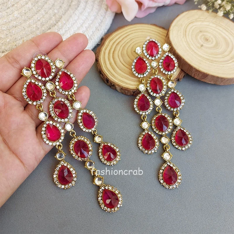 Jennifer Western Earrings - Pink