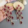 Jennifer Western Earrings - Wine-01 Jennifer Western Earrings - Wine