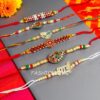 Kundan Rakhi Set of 6