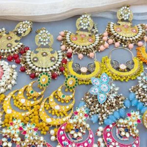5 Assorted Meenakari Earrings