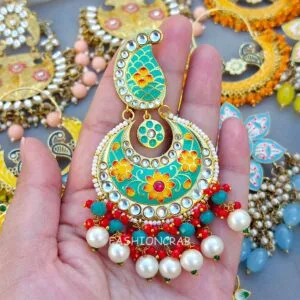 5 Assorted Meenakari Earrings