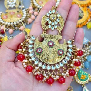 5 Assorted Meenakari Earrings