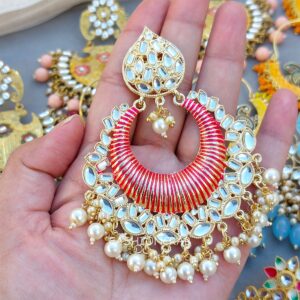 5 Assorted Meenakari Earrings