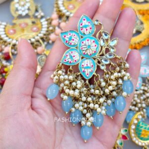 5 Assorted Meenakari Earrings