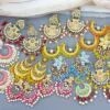 5 Assorted Meenakari Earrings