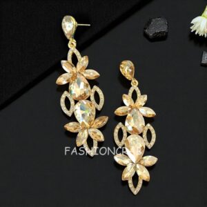 Champagne Color Party Wear Earrings