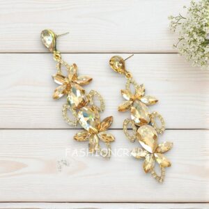 Champagne Color Party Wear Earrings