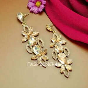 Champagne Color Party Wear Earrings