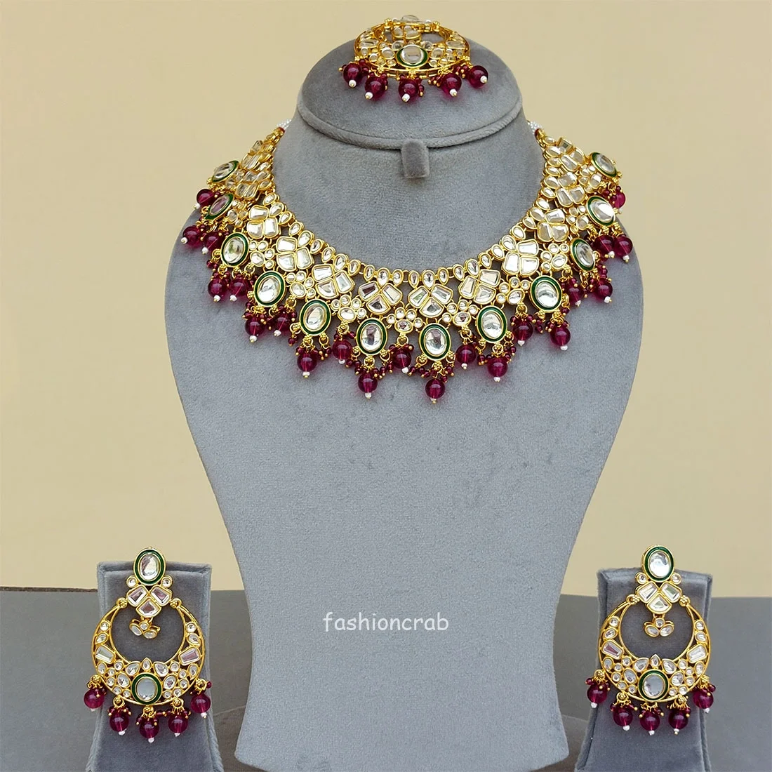 Jacqueline Wedding Jewelry - Wine