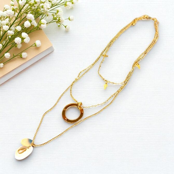 Layer Chain Necklace Set