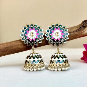Myra Emerald Green Jhumka Earring