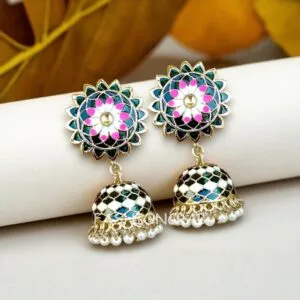 Myra Emerald Green Jhumka Earring