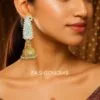 Orange Meenakari Long Jhumka Earring-05