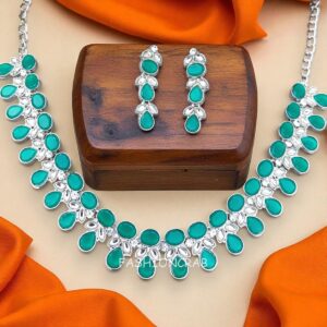 Peacock Green Necklace Set