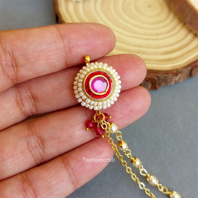 Pink Nose Pin